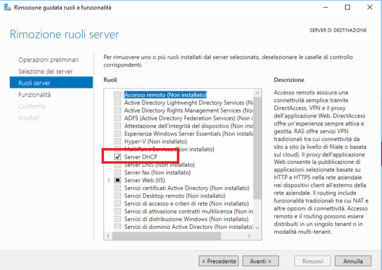 Installazione E Configurazione Del Ruolo Dhcp Server In Windows Server 2016 7212