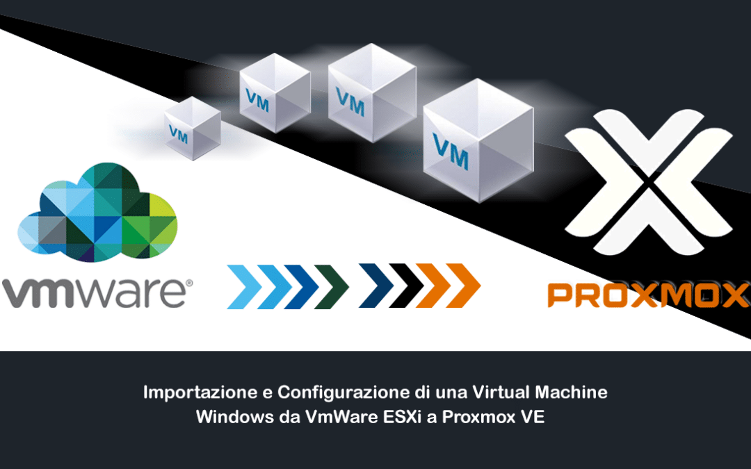Importazione e Configurazione di una Virtual Machine Windows da VmWare ESXi a Proxmox VE